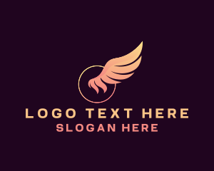 Shipment - Wing Flight Logistics logo design