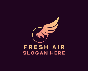 Wing Flight Logistics logo design