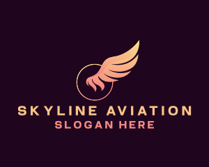 Flight - Wing Flight Logistics logo design