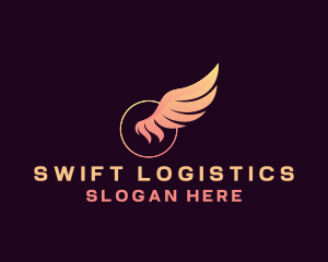 Logistics - Wing Flight Logistics logo design