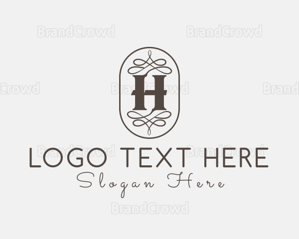 Ornate Victorian Oval Decoration Logo