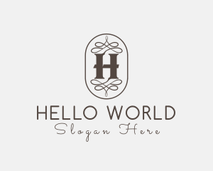 Ornate Victorian Oval Decoration logo design