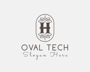 Oval - Ornate Victorian Oval Decoration logo design