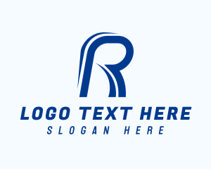 Transportation - Automotive Race Letter R logo design