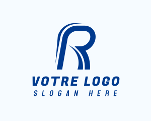 Driver - Automotive Race Letter R logo design