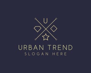 Hip - Modern Hip Star Brand logo design