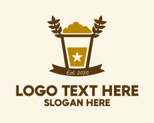 Lager - Star Barley Beer Pub logo design