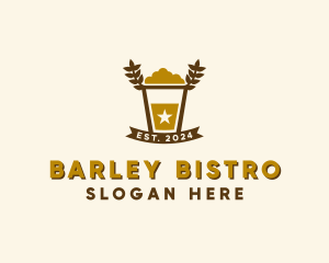 Star Barley Beer Pub logo design