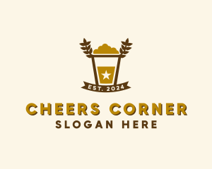 Pub - Star Barley Beer Pub logo design