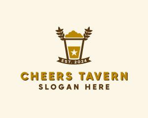 Pub - Star Barley Beer Pub logo design