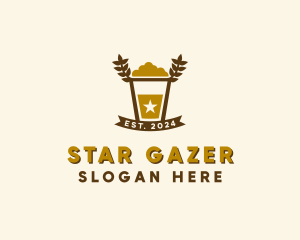 Star Barley Beer Pub logo design