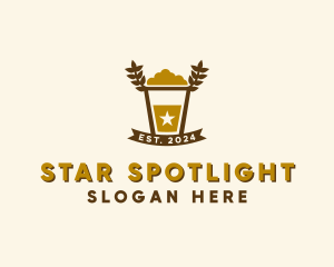 Star Barley Beer Pub logo design