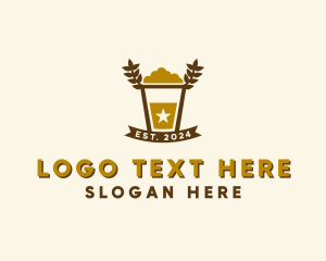 Lager - Star Barley Beer Pub logo design