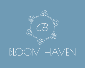 Floral Herbal Garden  logo design