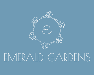 Floral Herbal Garden  logo design