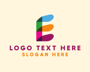 Colorful - Letter E Advertising logo design