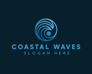 Ocean Wave Surf logo design