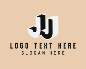 Letter Ut - Construction Builder Firm Letter JJ logo design
