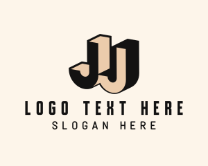 Builder - Construction Builder Firm Letter JJ logo design