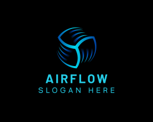 Fan Air Condition Thermal logo design