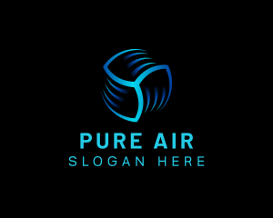 Fan Air Condition Thermal logo design