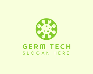 Germ Virus Particle logo design