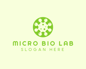 Microbiologist - Germ Virus Particle logo design