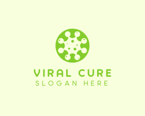 Disease - Germ Virus Particle logo design