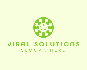 Germ Virus Particle logo design