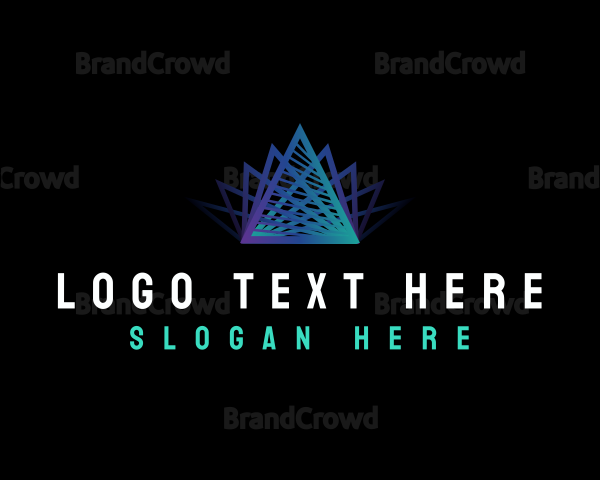 Premium Tech Pyramid Logo