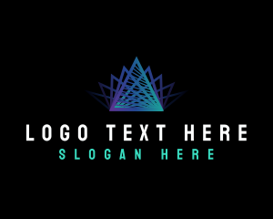 Telecommunications - Premium Tech Pyramid logo design