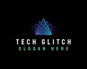 Premium Tech Pyramid logo design