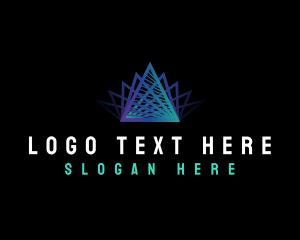 Premium Tech Pyramid Logo