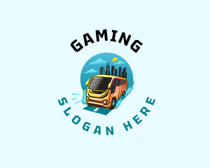 Shuttle Bus Transportation Logo