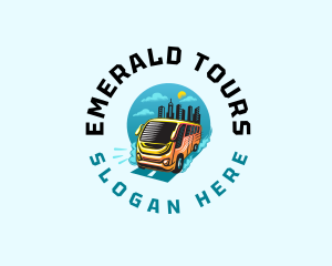 Shuttle Bus Transportation logo design