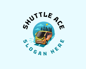 Shuttle Bus Transportation logo design