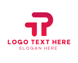 Letter Tp - Modern Minimalist Business logo design