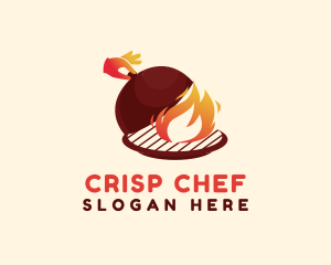 Fire Cook Restaurant logo design