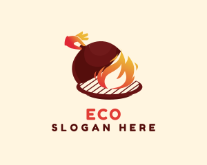 Gourmet - Fire Cook Restaurant logo design