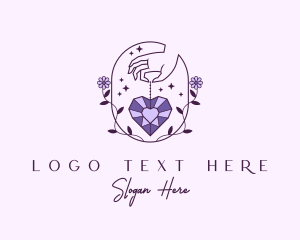 High End - Luxury Heart Jewelry logo design