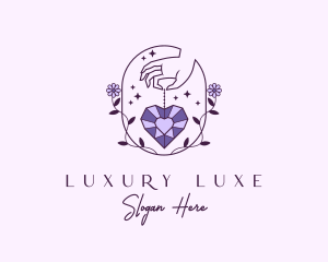 Luxury Heart Jewelry logo design