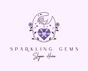 Luxury Heart Jewelry logo design