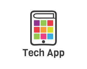 Application - Mobile Application Book logo design