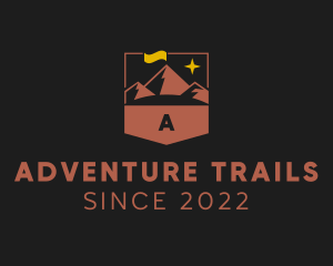 Mountain Hiking Trek logo design