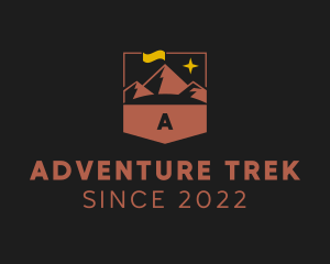 Trek - Mountain Hiking Trek logo design
