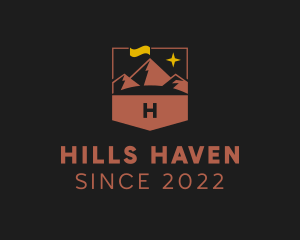 Mountain Hiking Trek logo design