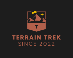 Mountain Hiking Trek logo design