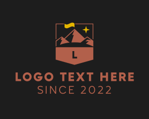 Trek - Mountain Hiking Trek logo design