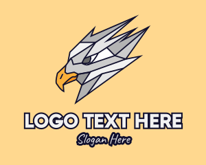 Silver - Silver Grey Bird Mascot logo design