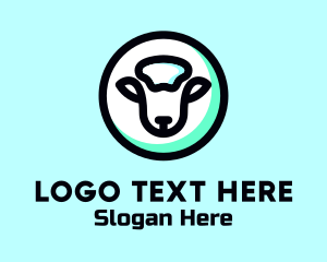 Farming - Sheep Farm Animal logo design